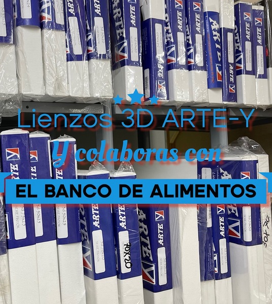 ac LIENZO ARTE-Y ALGODON 3D PINTOR 20x20